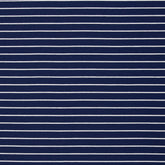 Baumwolljersey Isa Streifen - 596 marine